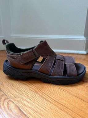 Rockport Rocklake Brown Leather Fisherman’s Sandals Men’s Size 11